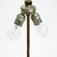Pair of very decorative large Mid Century Modern "Pineapple" table lamps ma