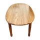Extendable oval pine dining table 1970s