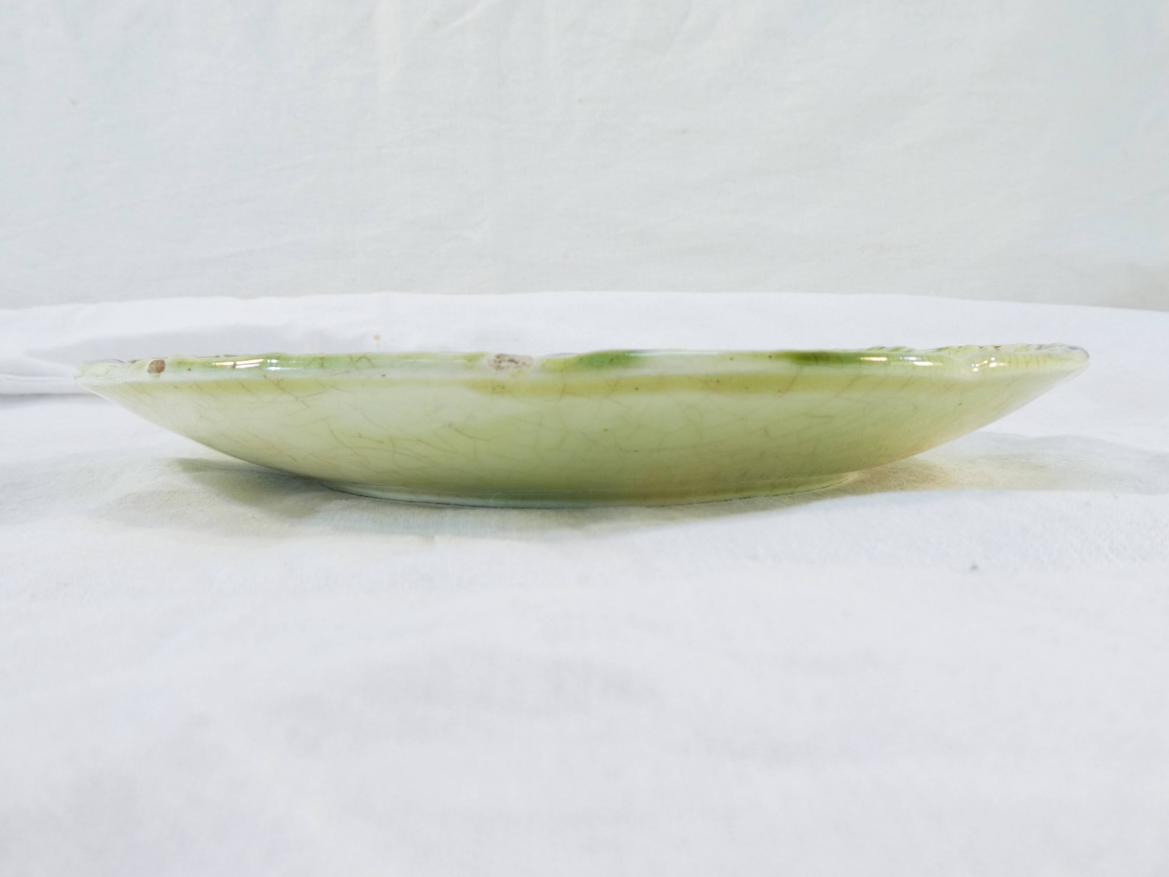 Slurry plate with grape decoration nº2