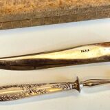 Silver-plated cutlery set with Minerva helmet, Paris