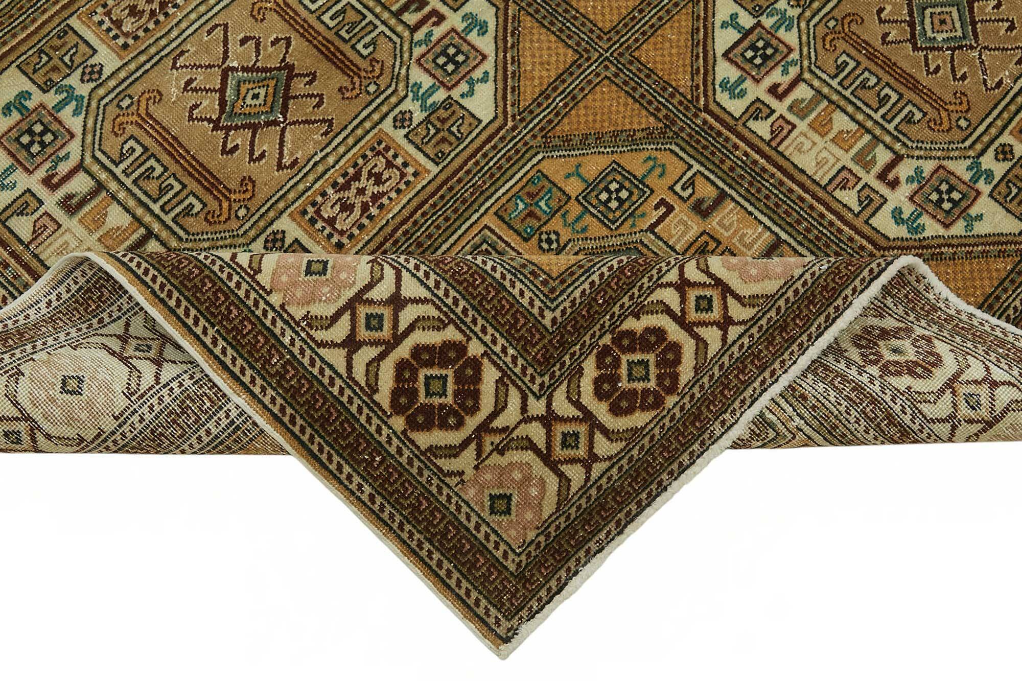 Turkish Wool Vintage Kayseri Rug 197 cm x 290 cm