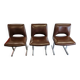 Set of 3 designer chairs by Georges Frydman, 1960s