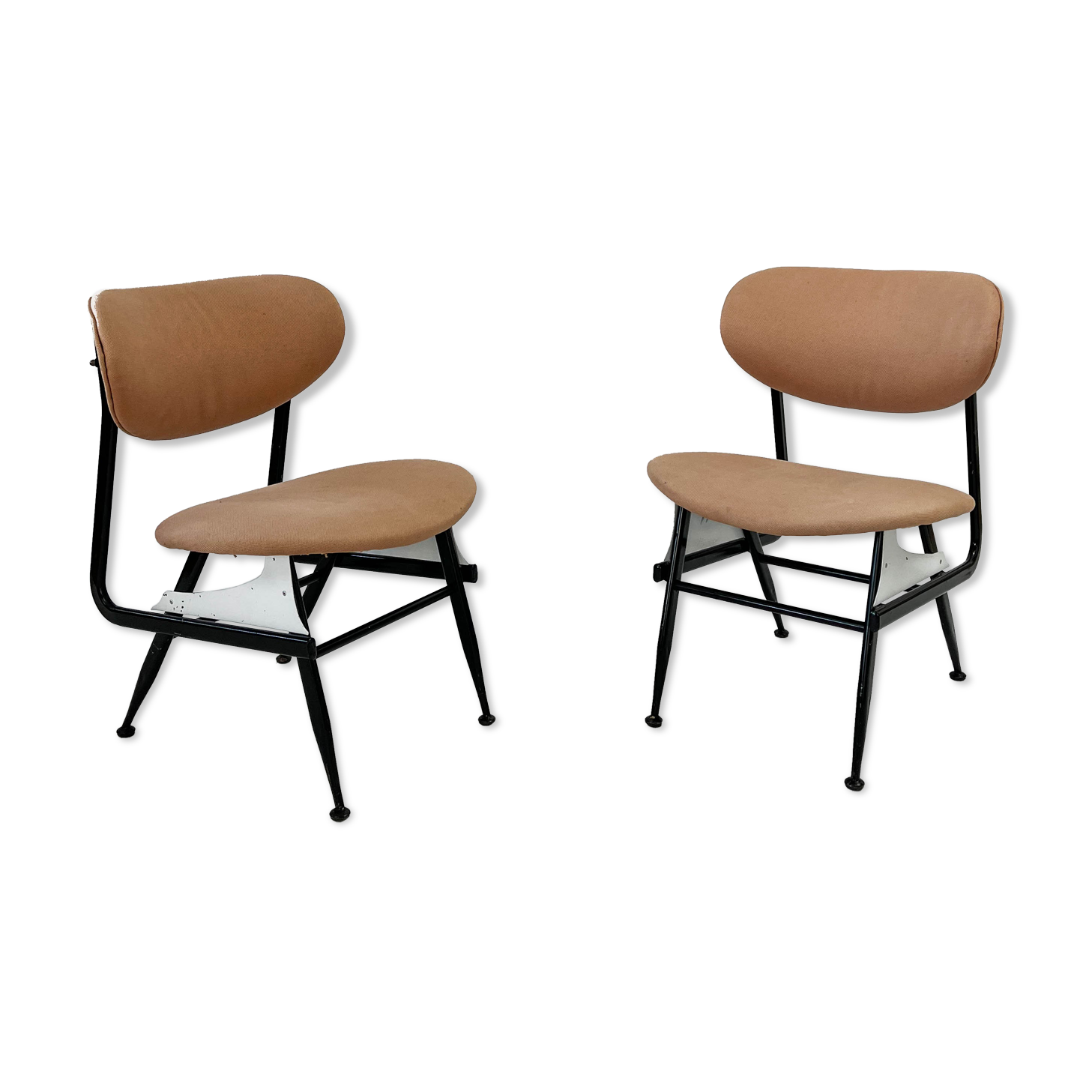 Paire de fauteuils année 50