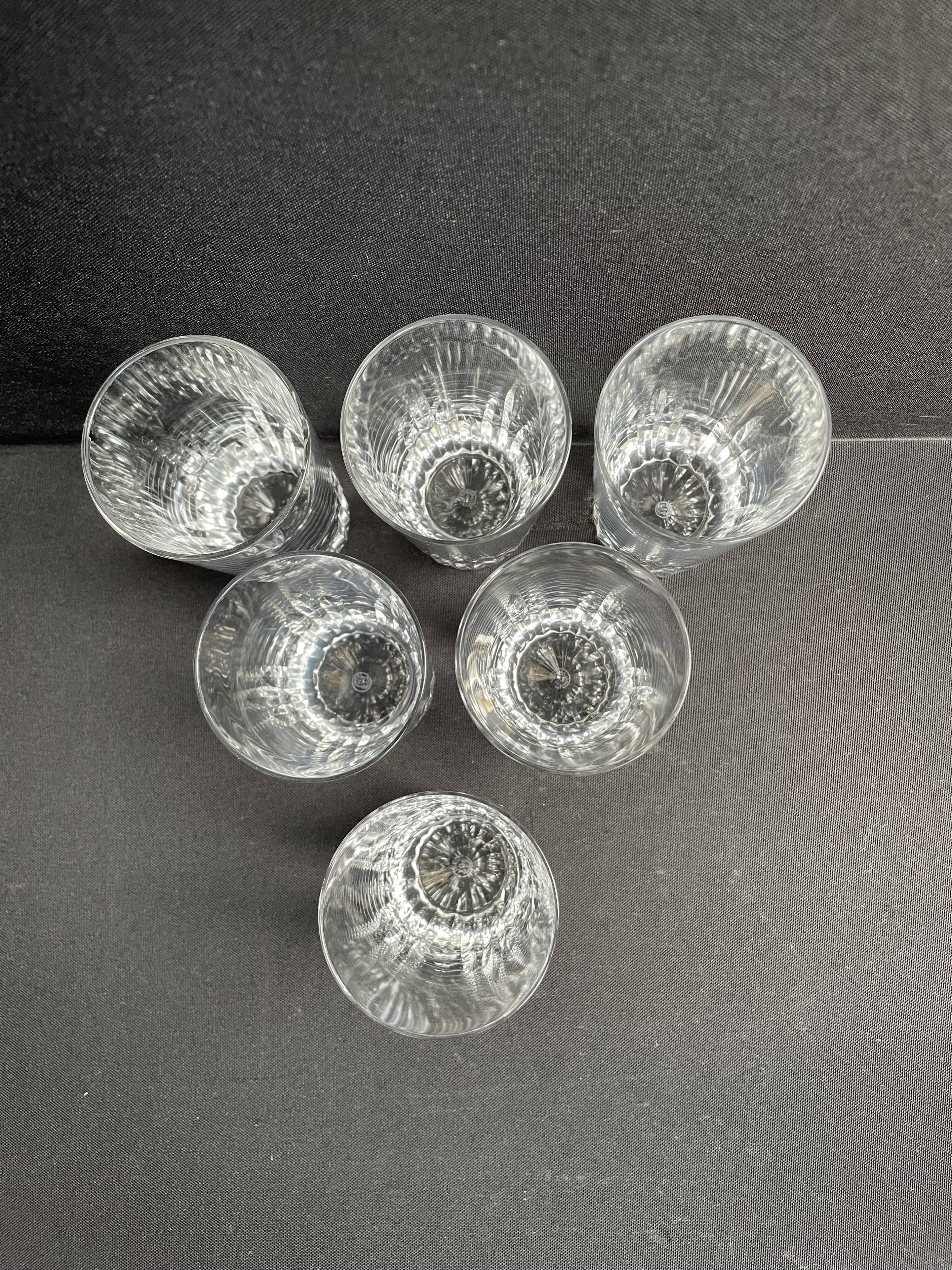 6 Baccarat wine goblets Spear service