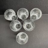 6 Baccarat wine goblets Spear service