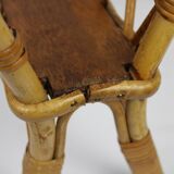 Rattan magazine holder