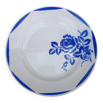 Large round antique Badonviller plate