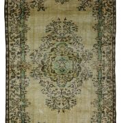 One-of-a-kind turkish handwoven vintage rug - rustic vintage charm 250x 157