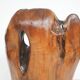 Chaise en tronc d'arbre en bois sculpté à la main, années 1970