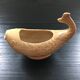 Fish cache pot in stoneware