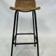 Tabouret de bar vintage Dirk van Sliedregt Rohe Noordwolde 1960 Pays-Bas