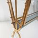 Magazine rack brass and glass 1940