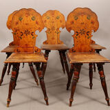 5 kitchen chairs from the late XIXth early XXth Ranka