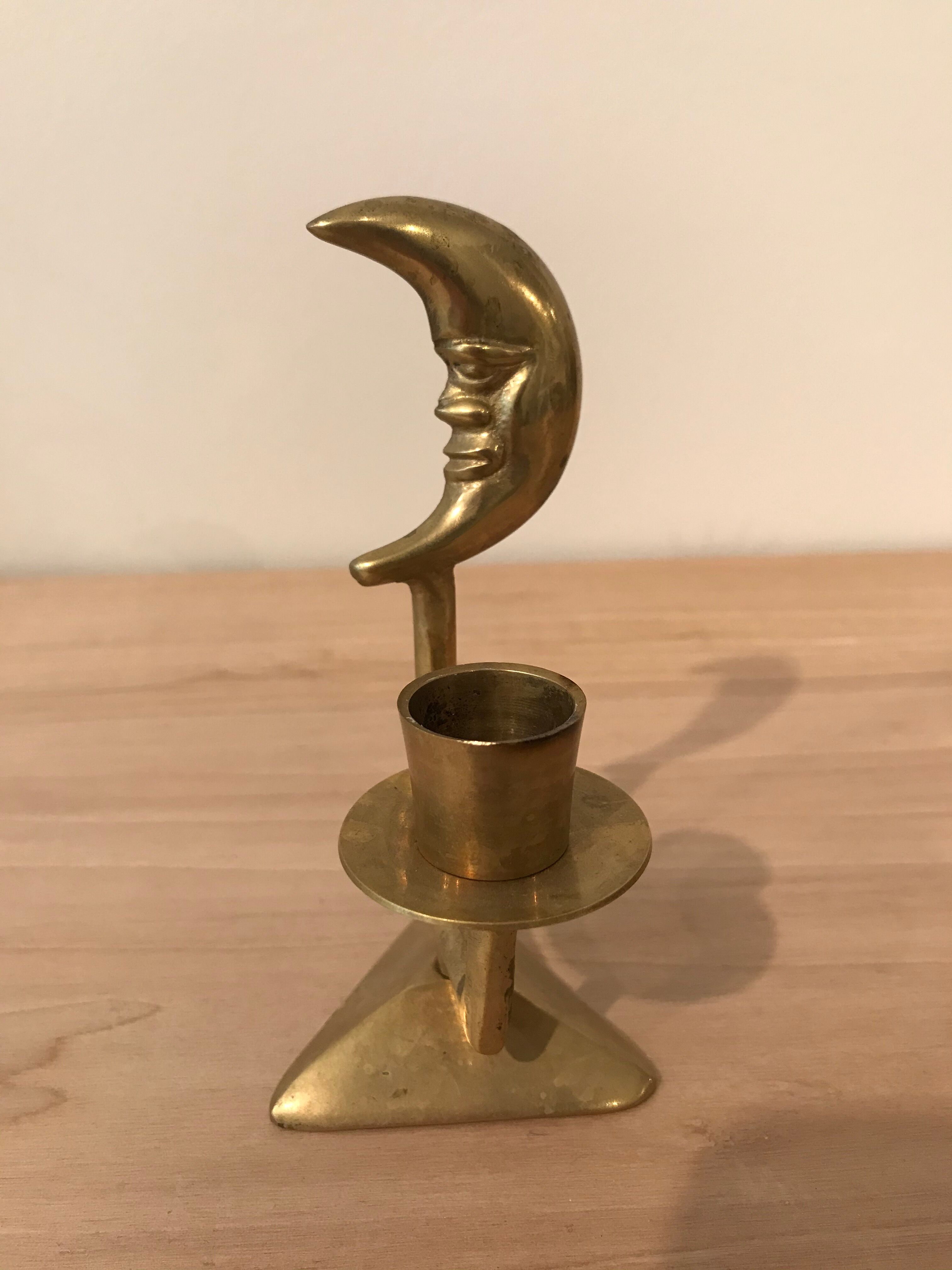 Moon and sun bougeoirs