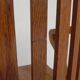 Oak office chair with adjustable spring system and height adjustment, 1950s.