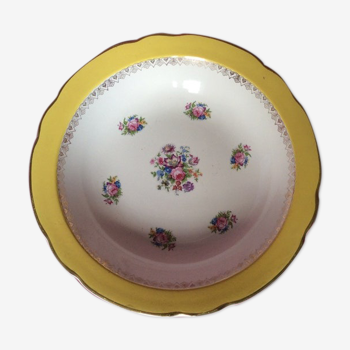 Digoin & Sarreguemines round ceramic dish