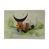 Roland CUCEJ: Triumph of the Moon, original signed lithograph