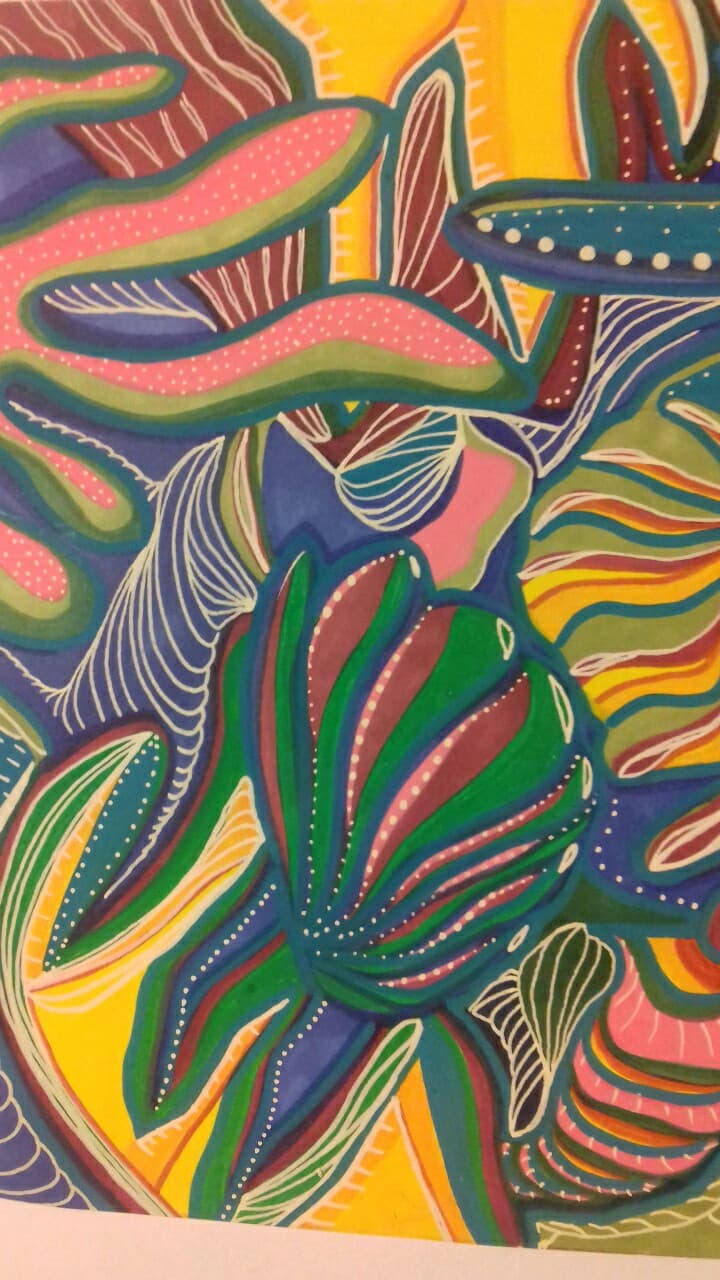 "Corail" illustration painting