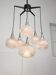 Vintage Italian Crystal and Chrome Chandelier, 70s