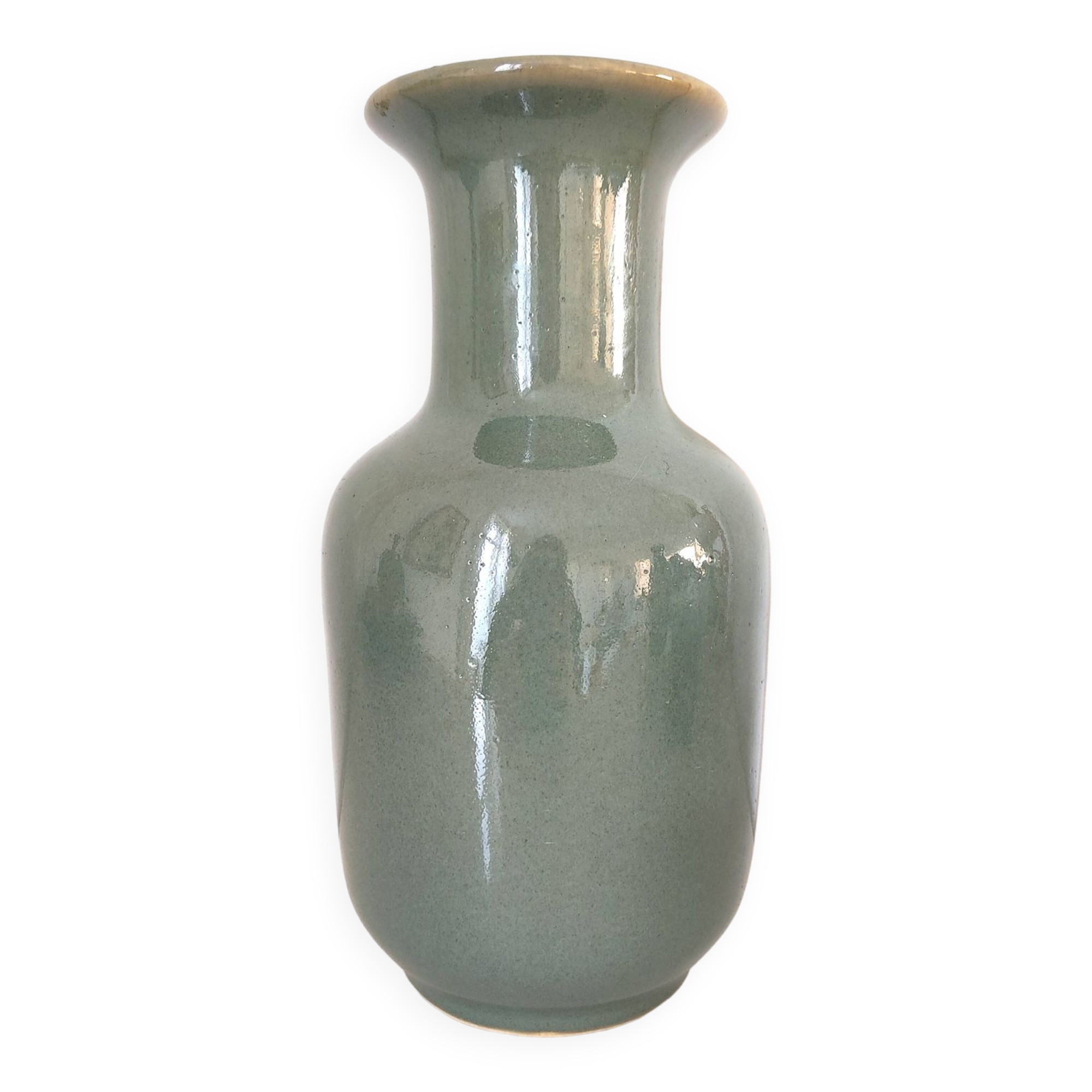 Celadon green vase porcelain Thailand