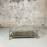 Seventies glass coffee table