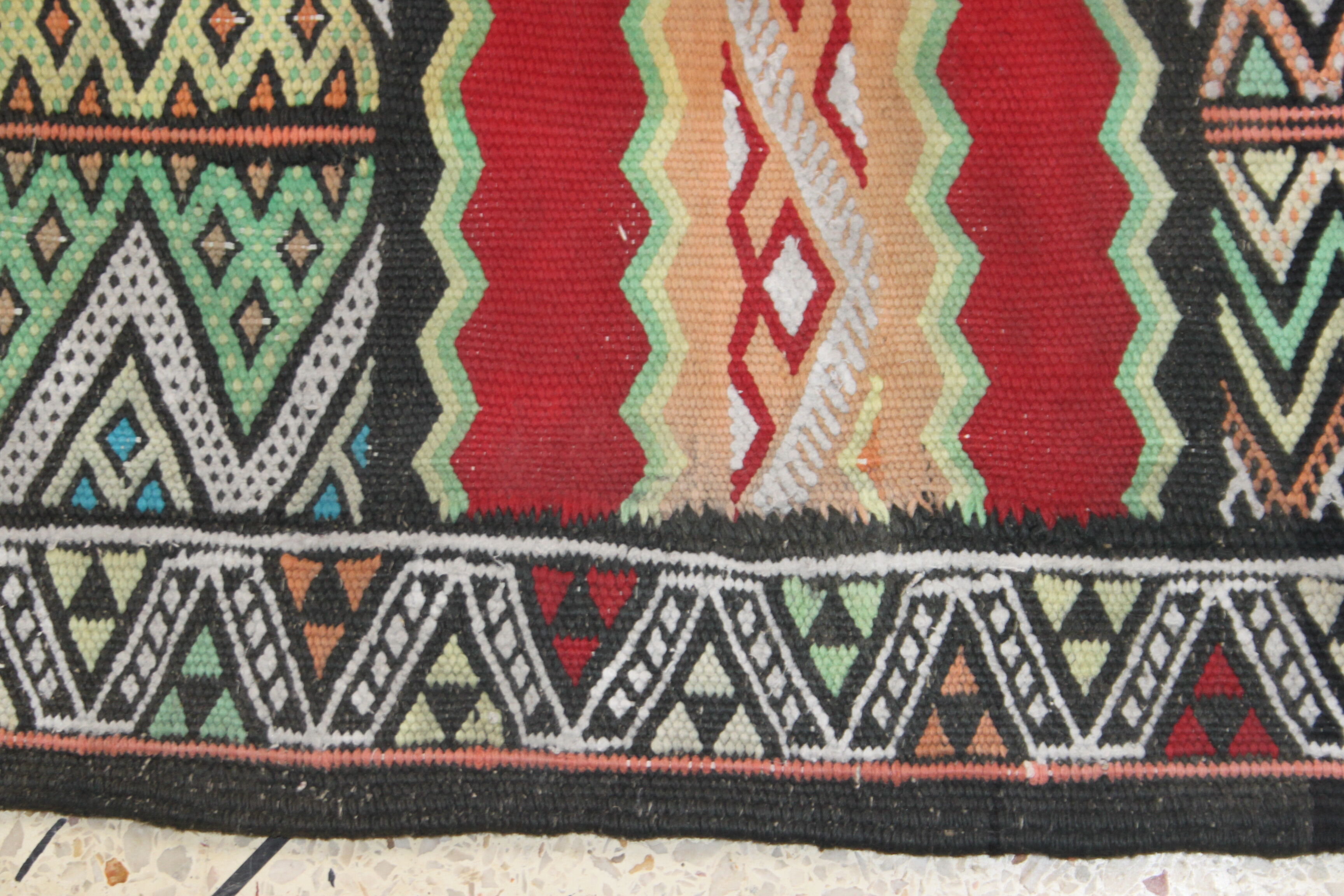 Old oriental rug Kilim 74,5x150cm