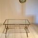 Bronze and glass coffee table, 1960s
