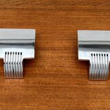 Vintage Postmodern Spanish wall sconces model Arqui Pe in aluminium by O. & S. Devesa for Metalarte, 1990s, set of 2