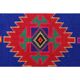 1970s Vintage Turkish Hand-Knotted Wool Cotton Blue Runner Rug 83x364
