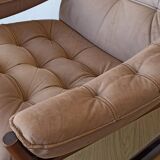 Genega Møbler leather armchair, Denmark, 1960s.