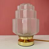 Table lamp globe building vintage art deco