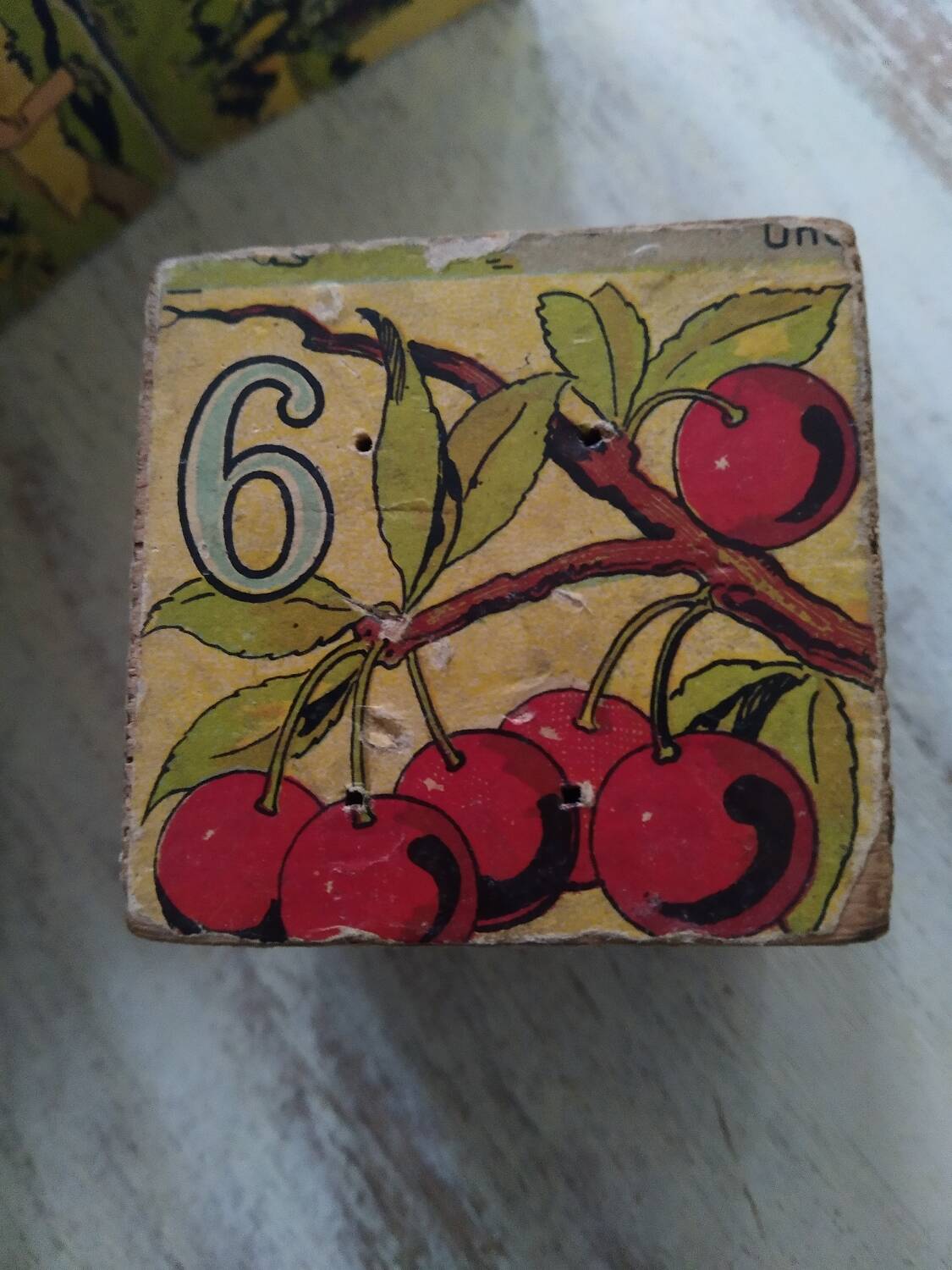 Lot de cubes en bois