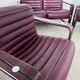 Sofa set and 2 vintage leather armchairs designed by Albert Stoll Giroflex 1970s