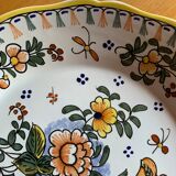 Magnifique assiette ancienne en Vieux Rouen signée