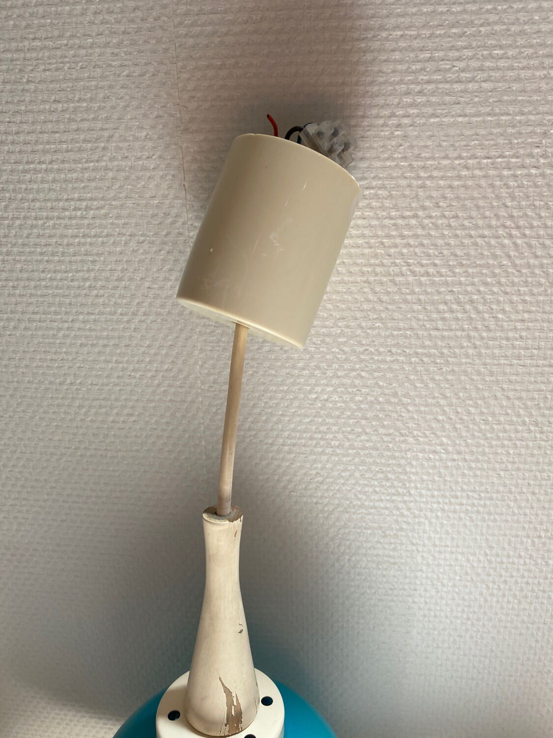 Blue vintage hanging lamp