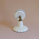 White porcelain wall lamp with blue border