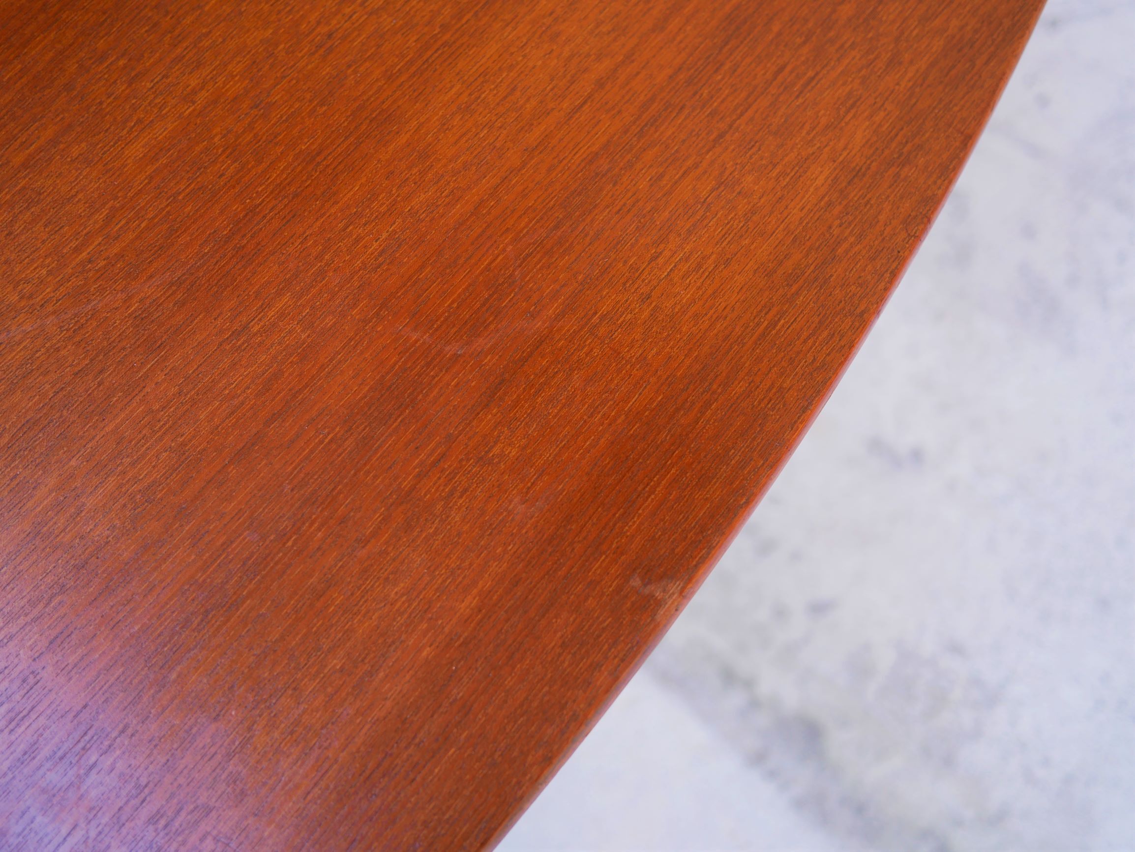 Scandinavian dining table extendable teak by Henry Walter Klein