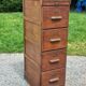 Oak craft cabinet with 5 drawers from the 1930s/1950s