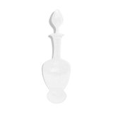 Chiseled glass decanter