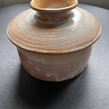 Pot with lid in stoneware vallauris