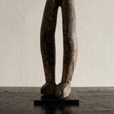 Antique Wooden Lobi Female Figure, Burkina Faso 1940s