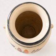 Kupittaan Savi vase hand-painted, Finland, 1950s