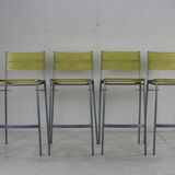 Set of four barstools by Tito Agnoli for Pierantonio Bonacina