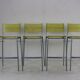 Ensemble de quatre tabourets de bar par Tito Agnoli pour Pierantonio Bonacina