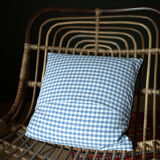 Housse de coussin upcyclée vert foncé en laine 45x45 cm