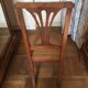 Chaise art nouveau en bois
