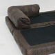Vintage leather patchwork sofa 1970s