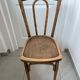 Chaise bistrot assise coquelicot, 1900