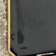 Japanese tray in black and gold lacquered wood