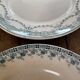 Set of 8dessert plates mismatched Iron Earth XIXth